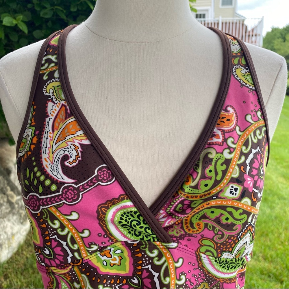 Athleta Racer Back Tank Top Multi Color Medium - Picture 7 of 15